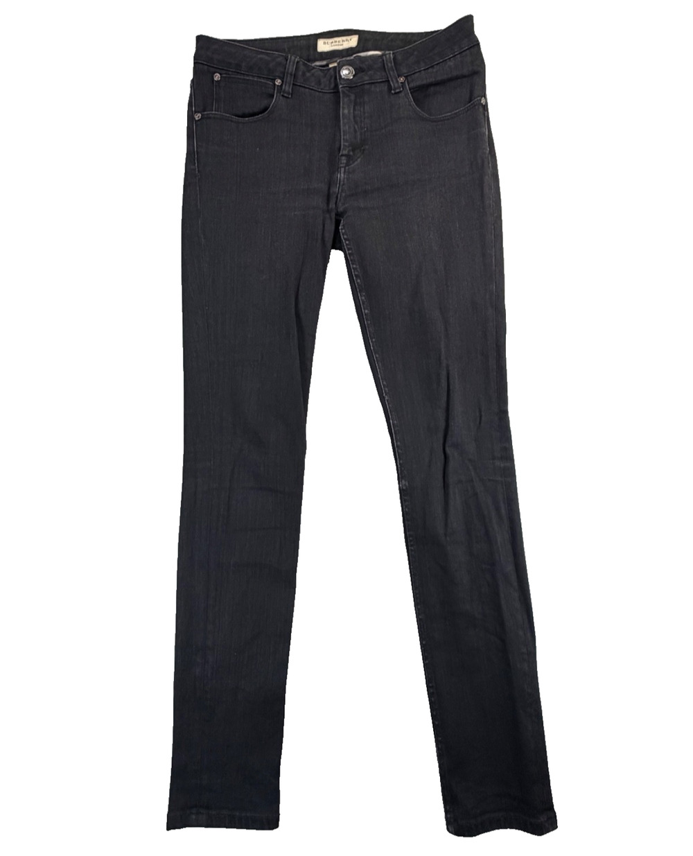 Burberry London Mid-Rise Black Rinse Jeans (Women's 6)